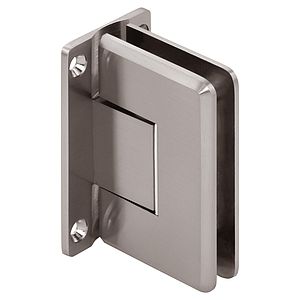 Pluto Zero Adjustable Full Back Beveled Shower Door Hinge with Scallop