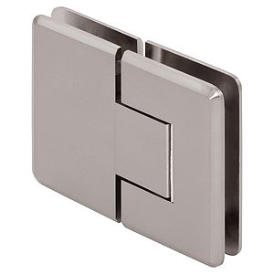 Pluto 180-Degree Zero Adjustable Glass-to-Glass Beveled Shower Door Hinge 