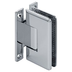 Pluto Adjustable ''H'' Back Wall Mount Shower Door Hinge