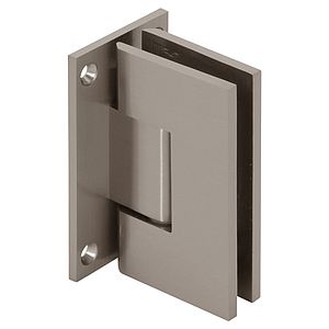 Venus Square Shower Door Hinge, Wall Mount, Full Back