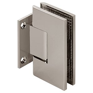 Venus Adjustable Square Shower Hinge, Wall Mount, Short Back