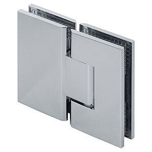 Venus 180-Degree Adjustable Square Glass-to-Glass Shower Door Hinge