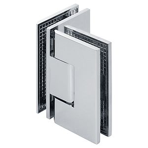 Venus 90-Degree Adjustable Square Glass-to-Glass Shower Door Hinge