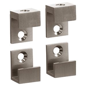 5/8" Wide Mirror Clips for 1/4" (6mm) Mirrors - Set of 4
