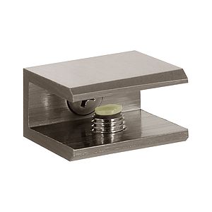 Square Glass Shelf Bracket for 1/4" to 3/8" Shelves - 1 Piece